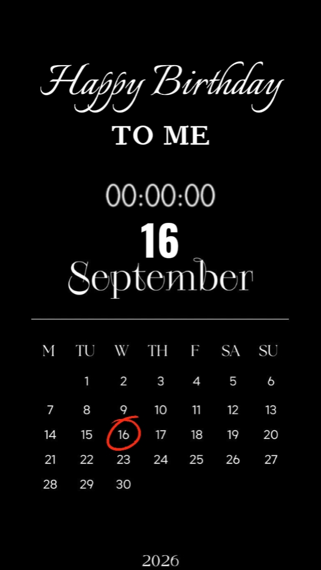 Birthday 16 SEPTEMBE