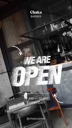 We are open 