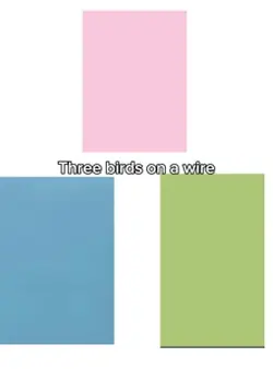 Three bird on a wire