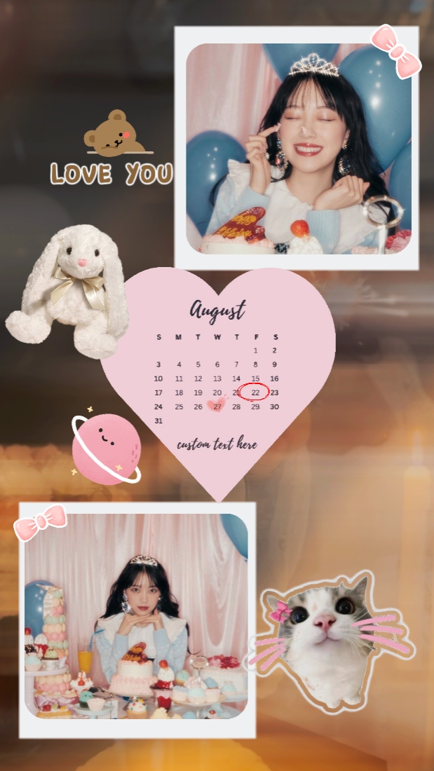 Bingkai ulang tahun lucu