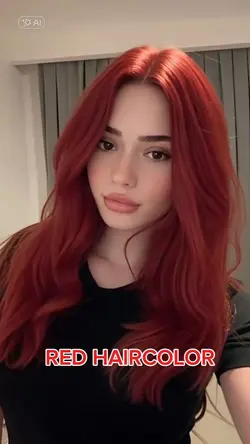 RED HAIRCOLOR AI
