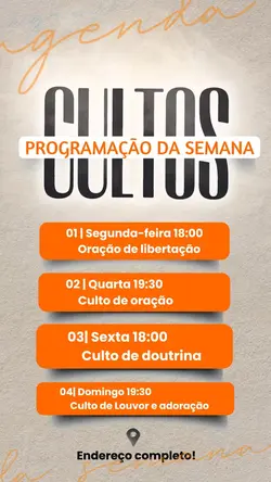 Agenda da semana 