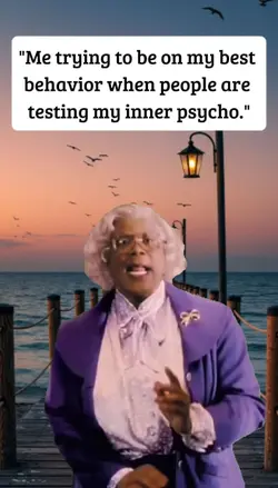 trying to be calm