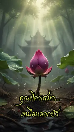 มีคุณค่าเสมอเหมือนดอกบัว