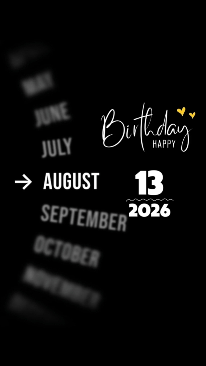 CUMPLEAÑOS 13 DE AGOSTO 