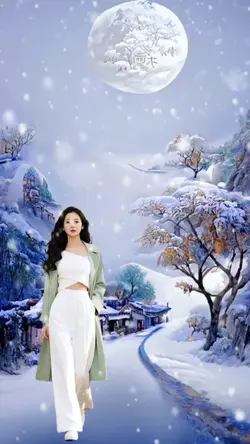 Ghép Cảnh Tuyết Rơi