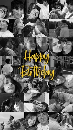 Birthday grid photo
