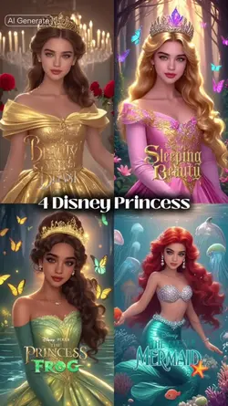 4 princess disney