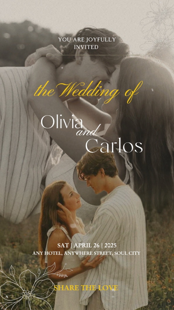 Invitación de boda 