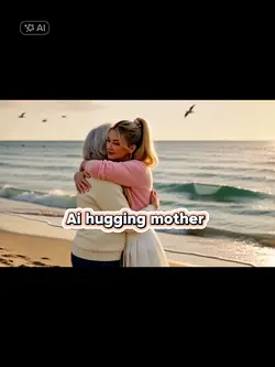 Ai hugging mother 