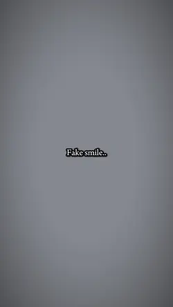 Fake/real smile..✨