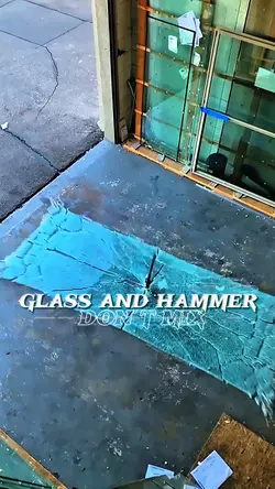 glass and hammer
