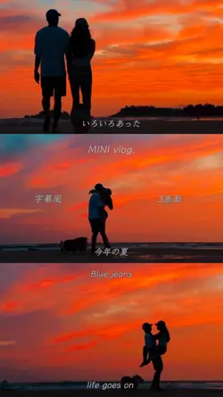 字幕風3画面vlog