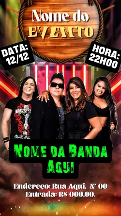 chamada banda evento