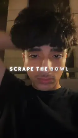 scrape the bowll