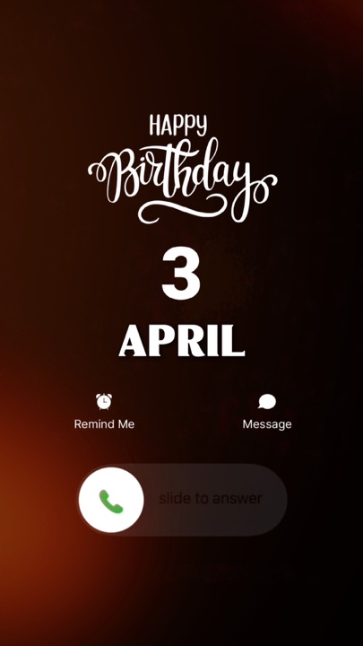HBD 3 DE ABRIL DE 2026