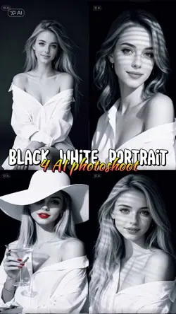 Black white portrait