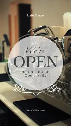 We are open 29