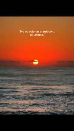 Atardecer=terapia 