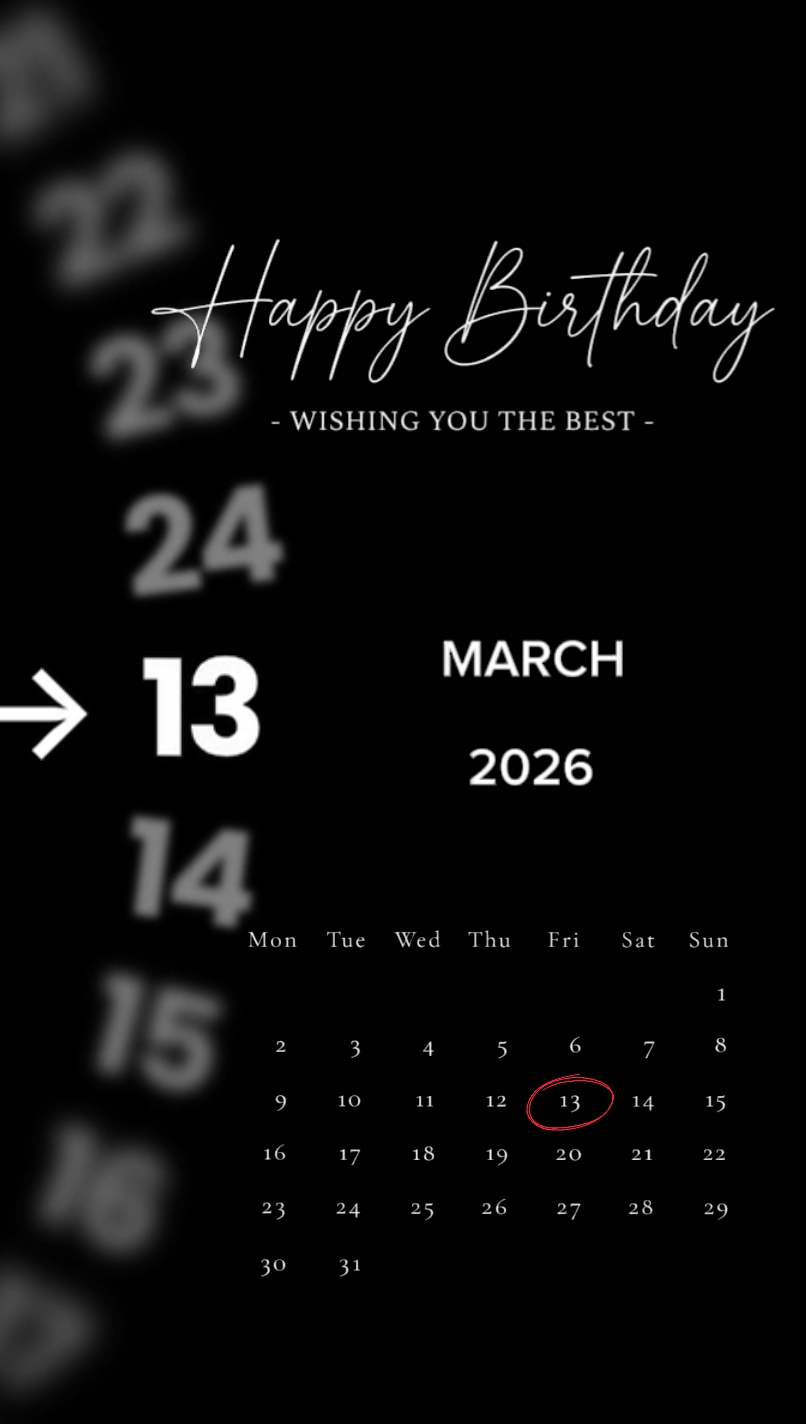 birthday 13 march