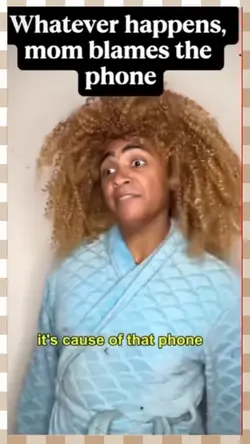 Mom blames phone