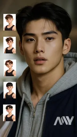 Men hairstyle change