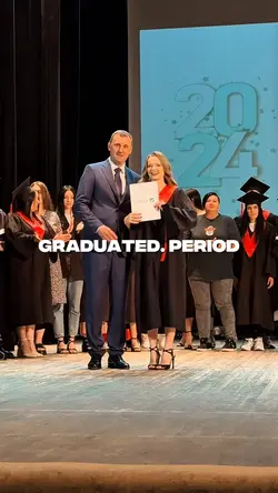 Graduated. PERIOD.
