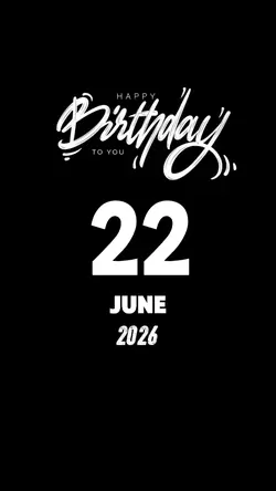 HBD 22 June 2026