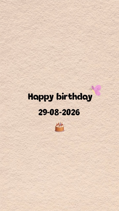 HBD LOVE 29 AUGUST 