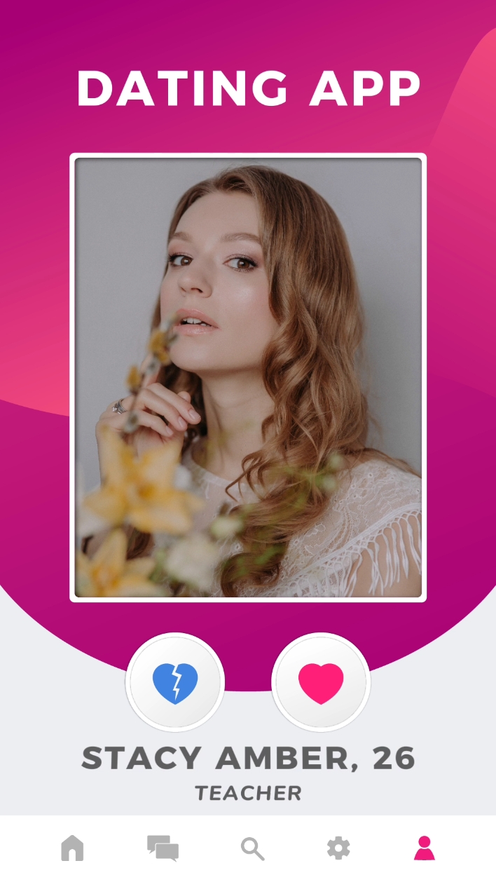 Promotion de l'application de rencontres dans le style Tiktok