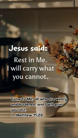 Jesus said: rest in 