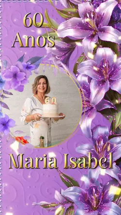 60 Anos Editável 