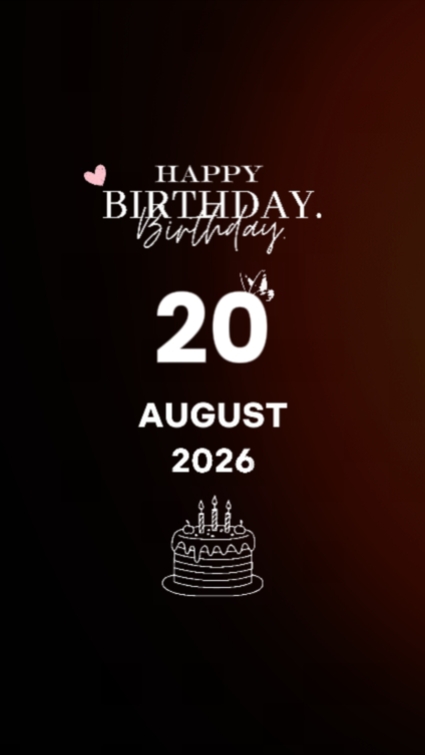 B'Day dad 20 august 