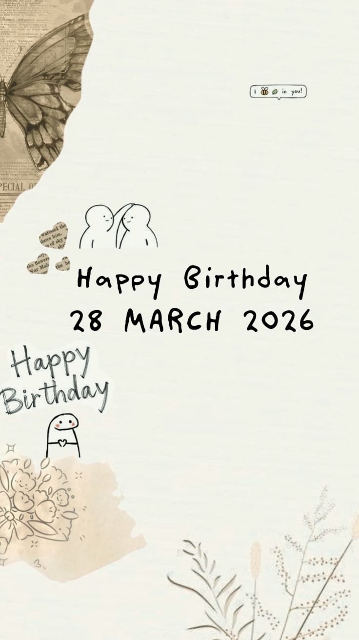 selamat ulang tahun 28 MARET 2026