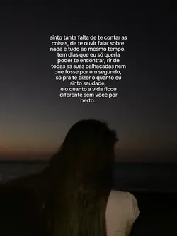sinto tanta falta