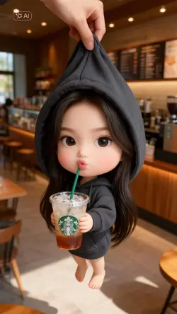 chibi cute Starbucks