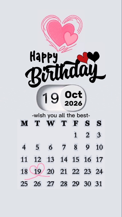 Hbd 19 October 
