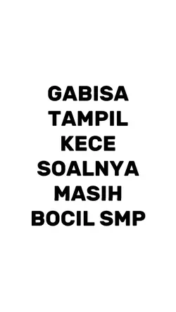 gak bisa tampil kece