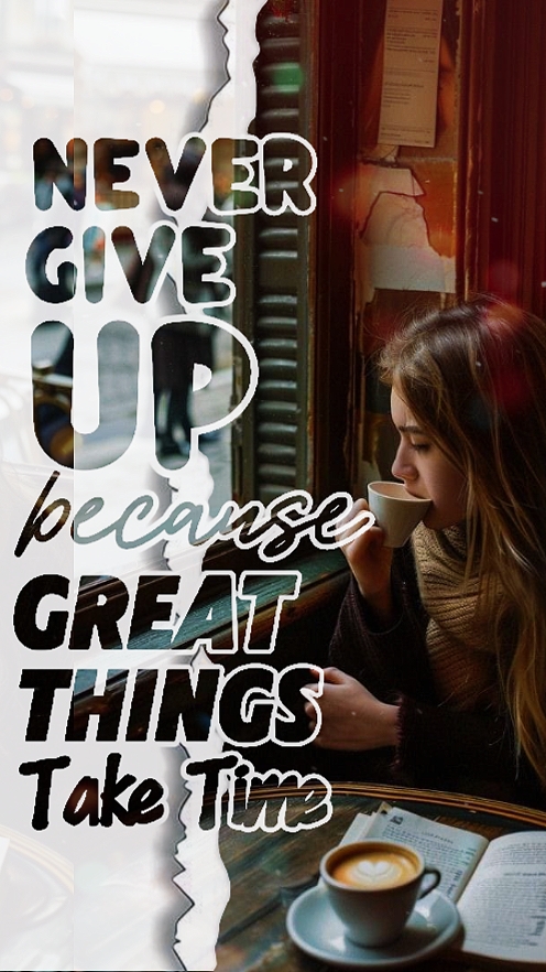 Never give up