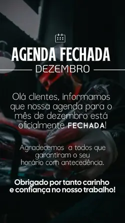 agenda fechada 