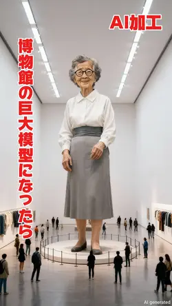 博物館の巨大模型AI