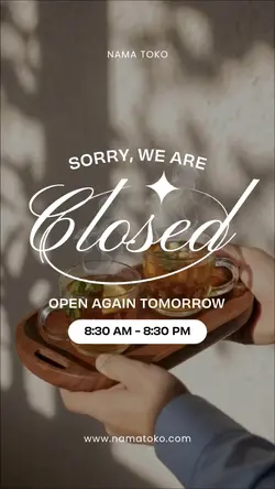 we are closed 