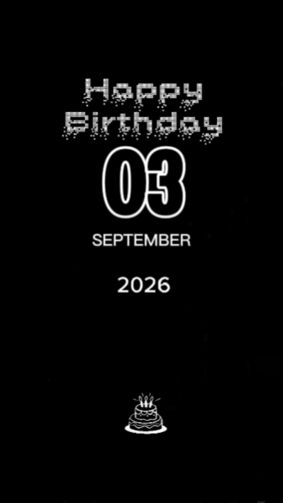 HBD 3 DE SETEMBRO