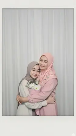 polaroid dengan ibu