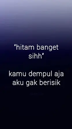 hitam banget sih