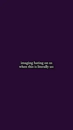 hating on us