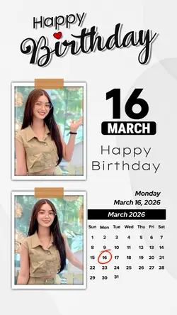 BIRTHDAY 16 MARCH
