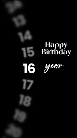 birthday 16 Years