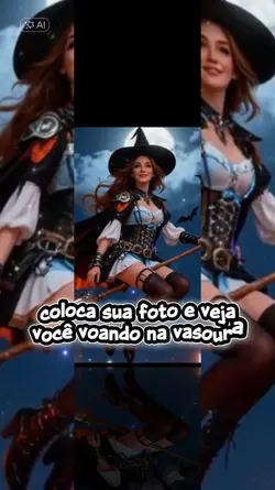 Bruxa na vasoura!
