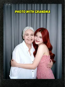 photo with grandma